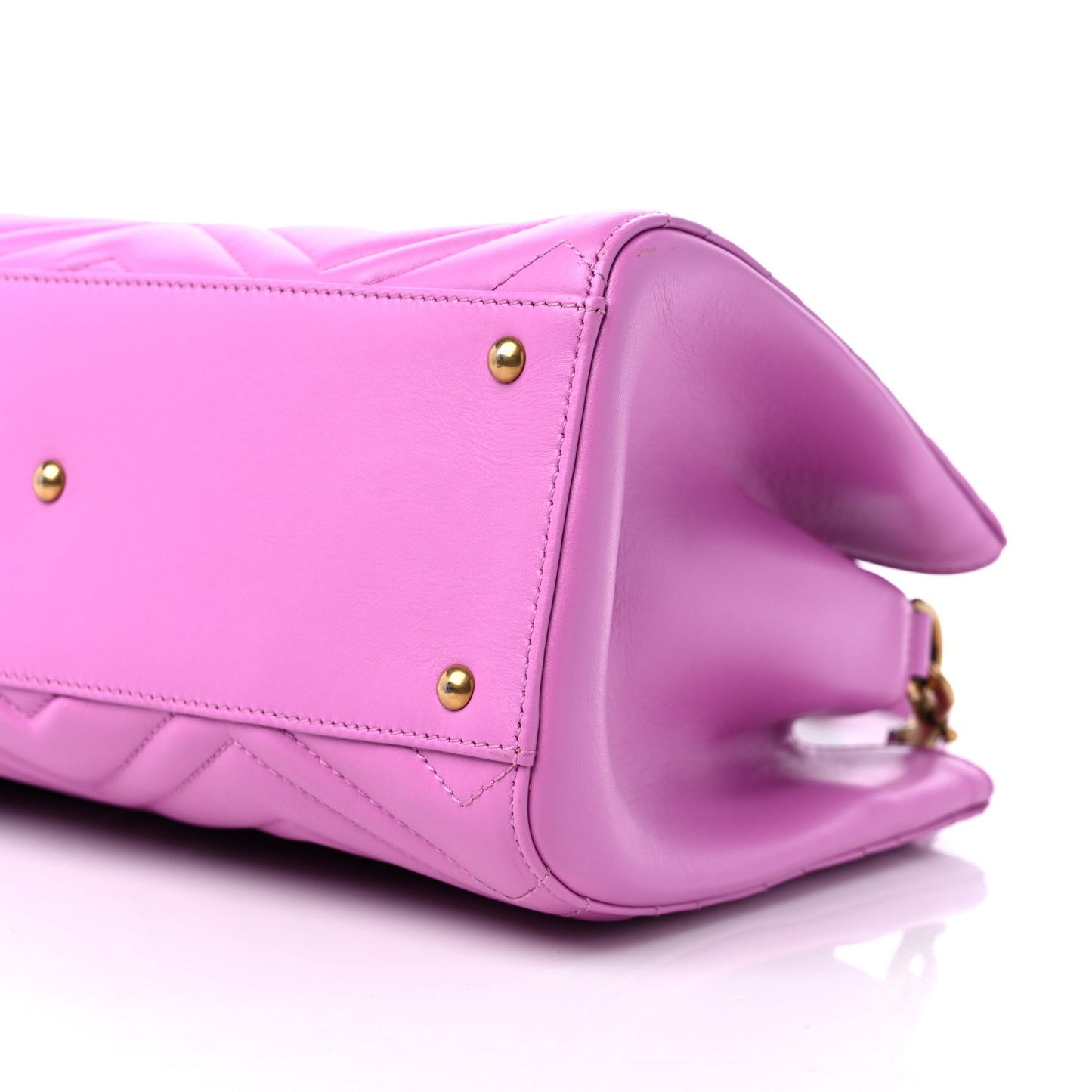 Calfskin Matelasse Small GG Marmont Tote Candy Mousse