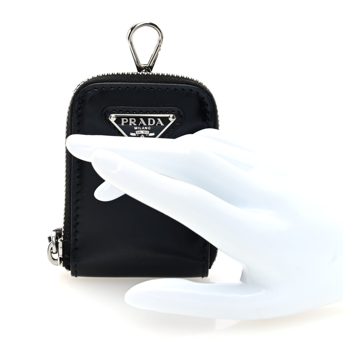 Spazzolato Coin Pouch Bag Charm Black