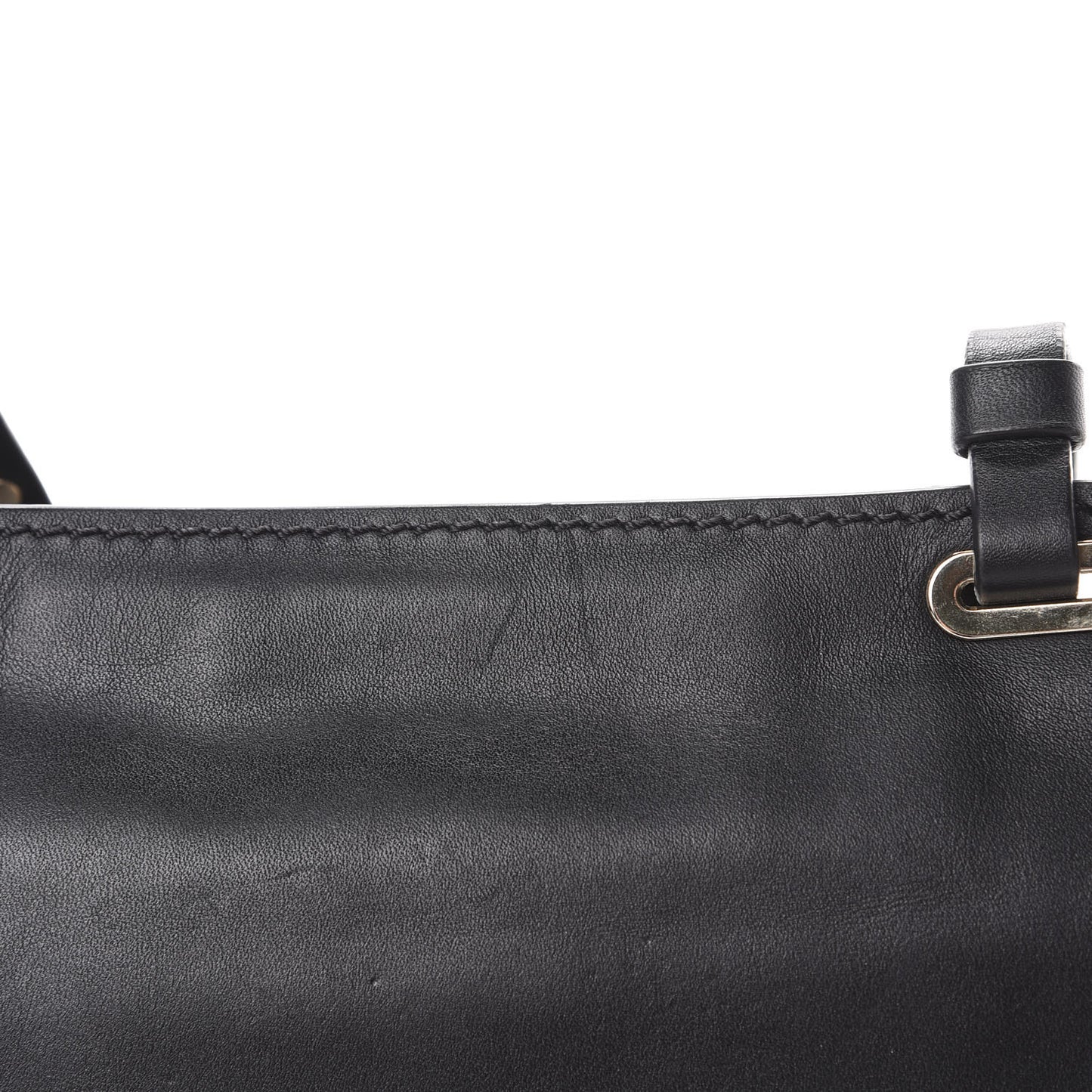 Vitello Small Rockstud Tote Black