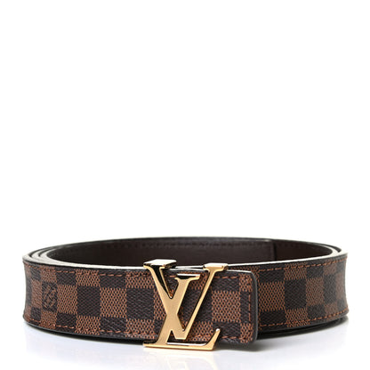 Louis Vuitton Damier Ebene 40mm LV Initiales Belt 85 34 1 of 4