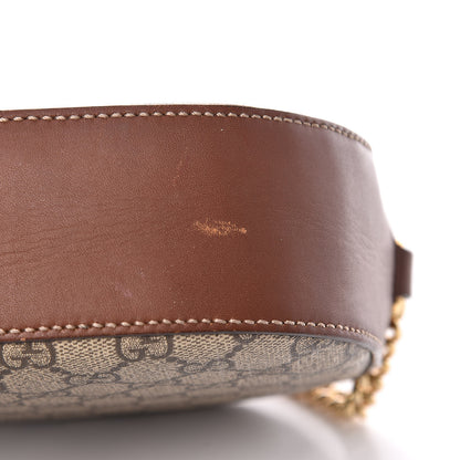Gucci GG Supreme Monogram Bee Embroidered Mini Chain Shoulder Bag Beige Tuscany 13 of 13