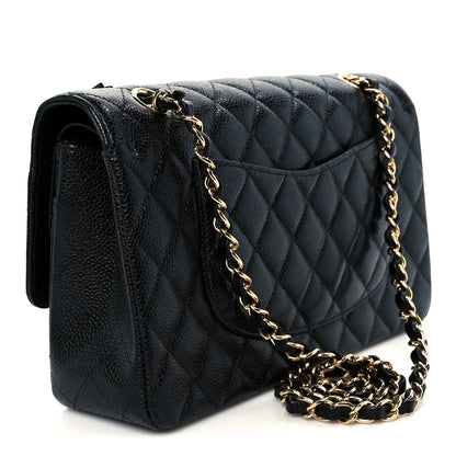 Chanel Caviar Quilted Medium Double Flap Black 3 of 12