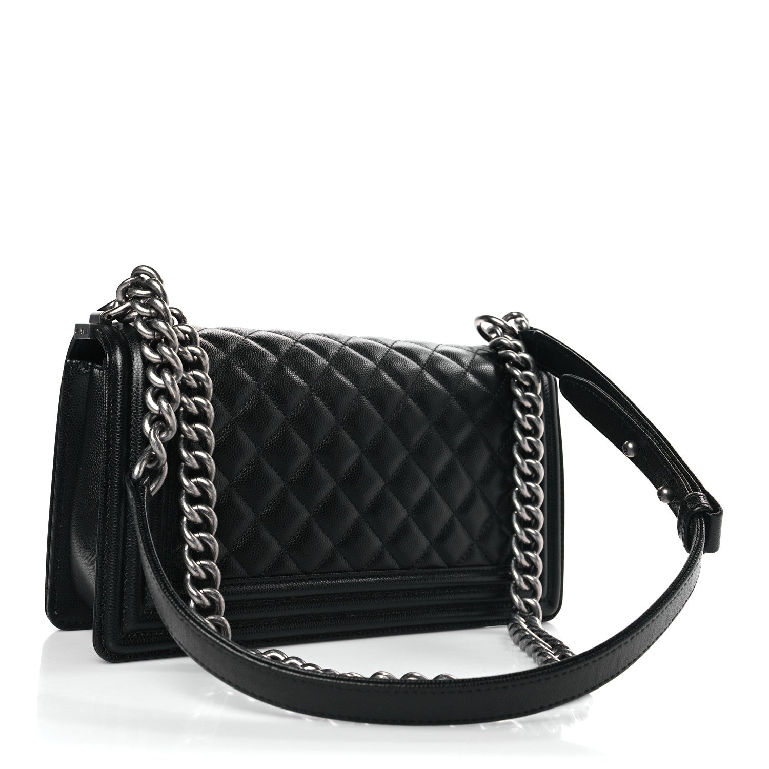 Chanel Caviar Quilted Medium Boy Flap Black 3 of 10