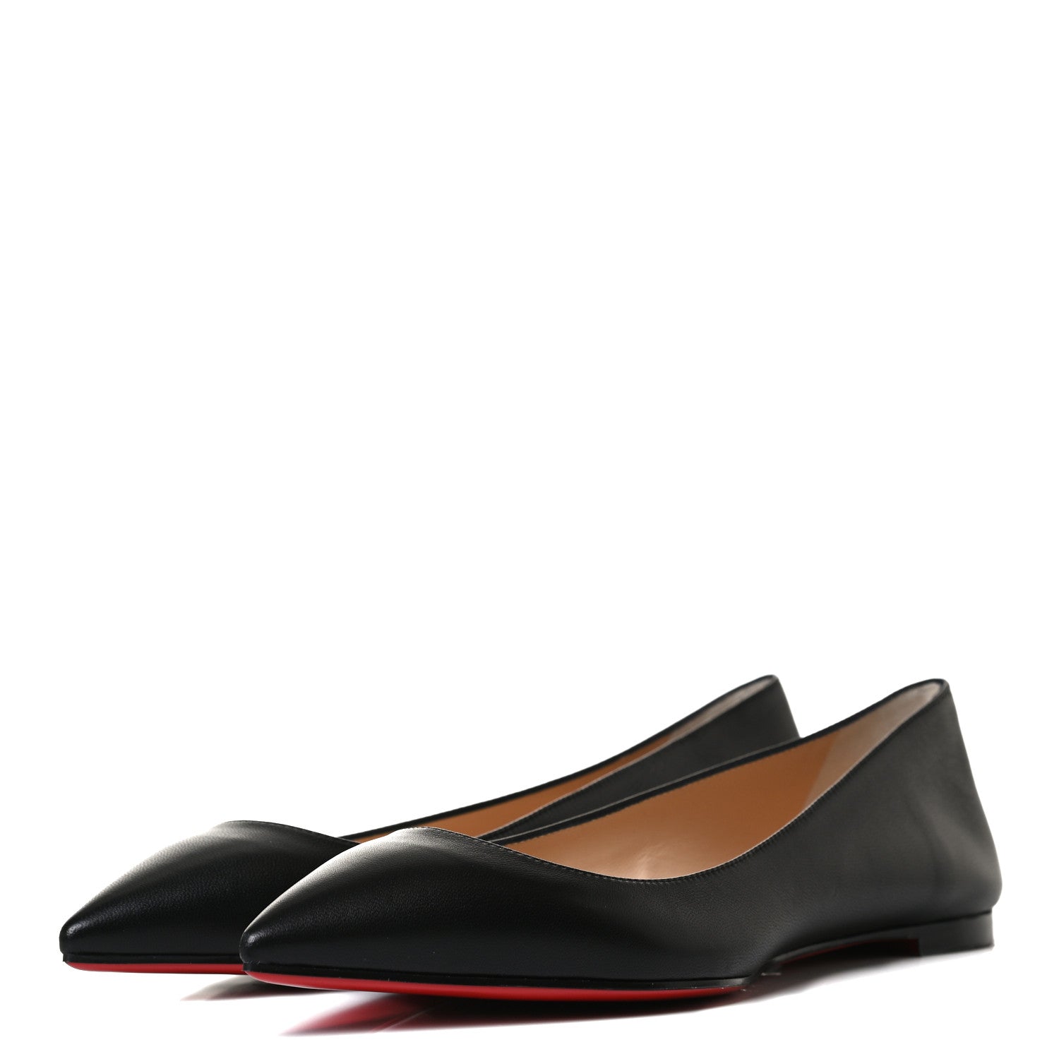 Christian Louboutin Shiny Nappa Ballalla Flats 38.5 Black 3 of 10