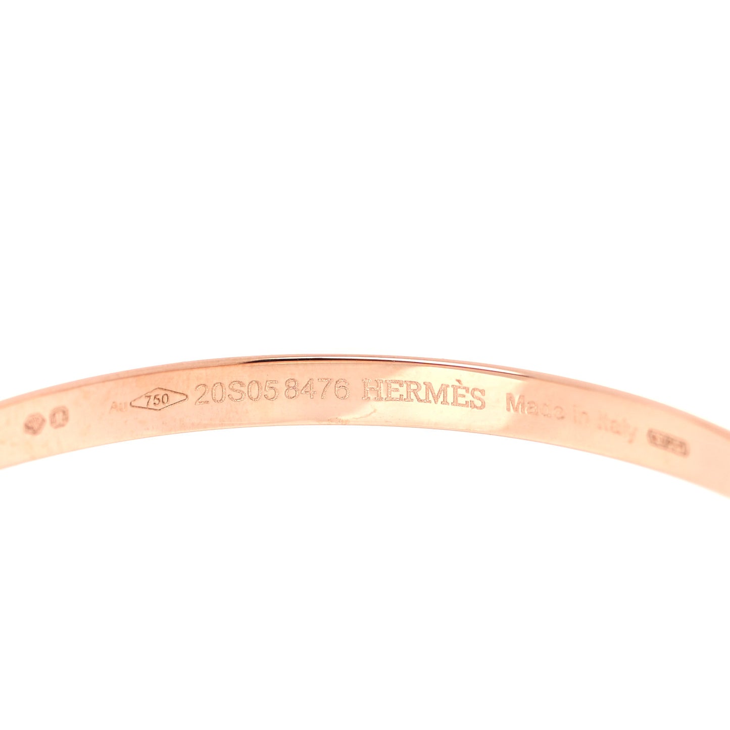 18K Rose Gold Mini Clous Hoop Earrings
