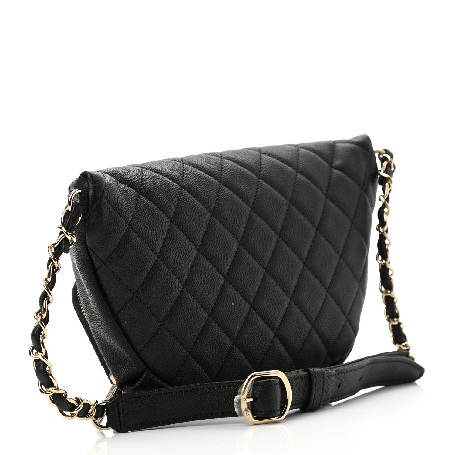 Chanel Caviar Quilted Business Affinity Waist Belt Bag Black 3 of 11
