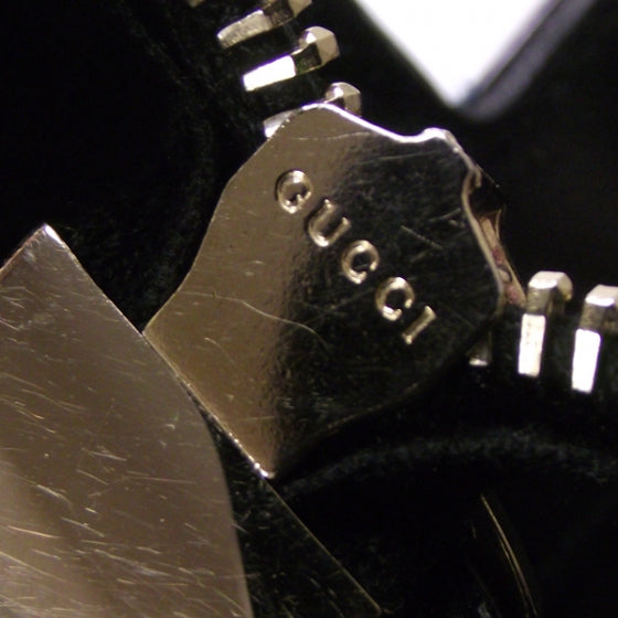 Gucci Patent D Gold Tote Black 9 of 10