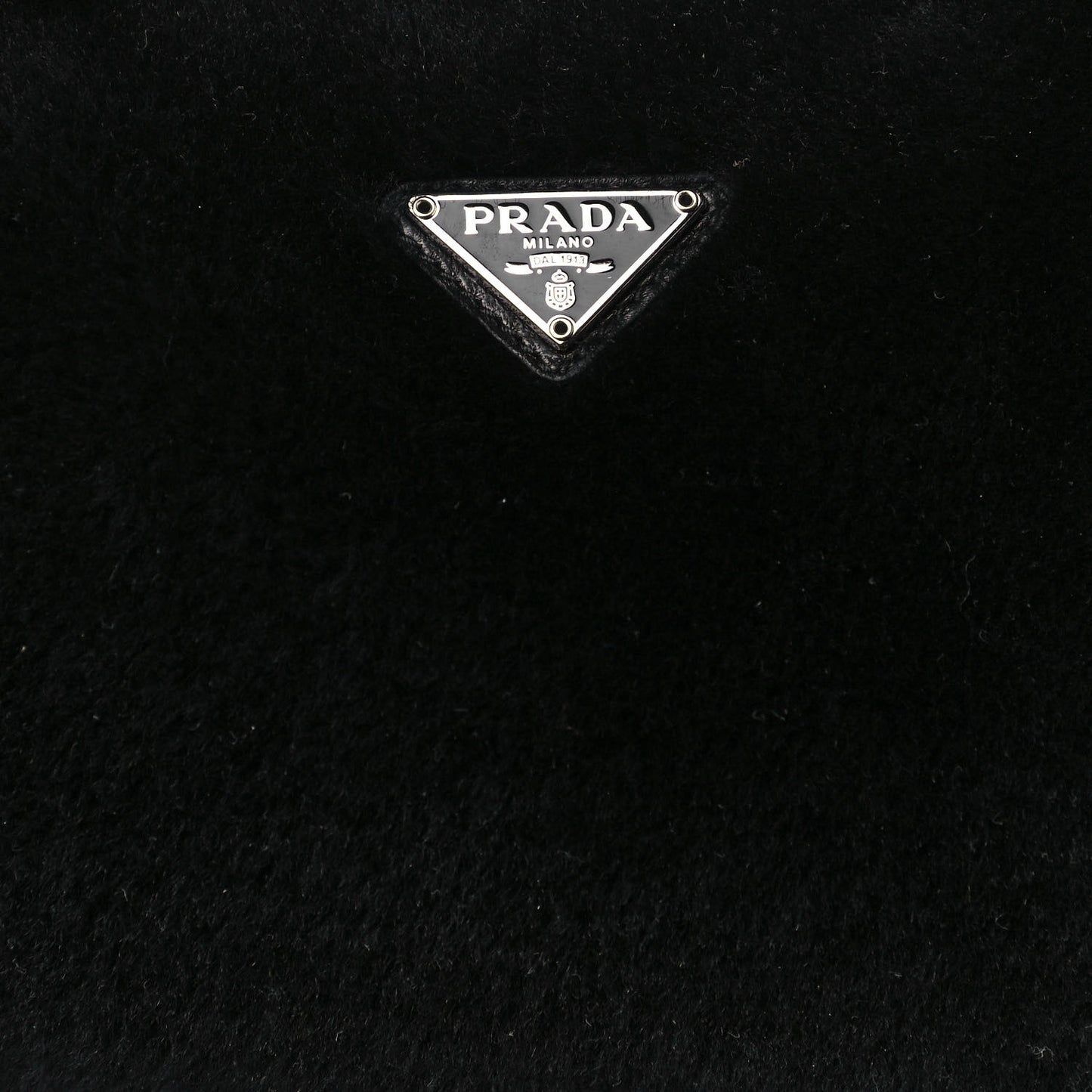 Shearling Mini Re-Edition 2000 Bag Black