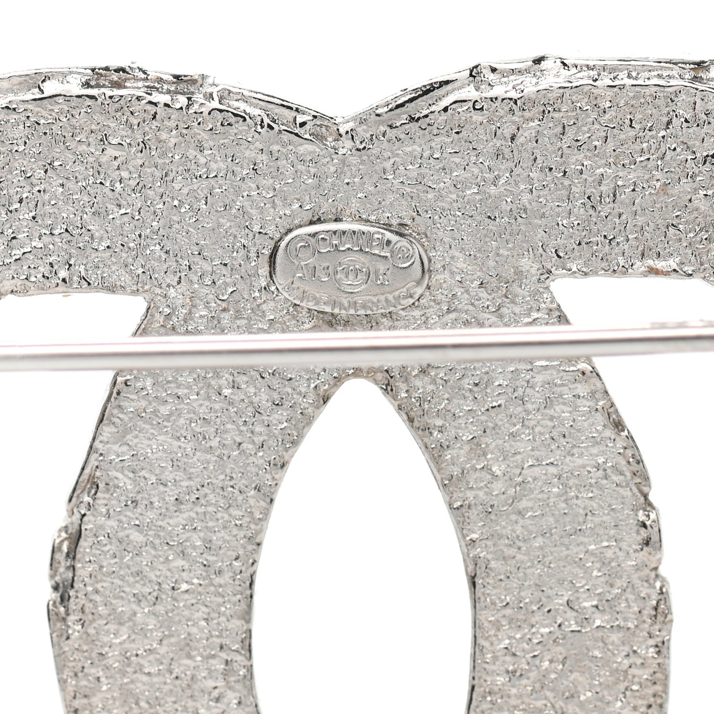 Crystal CC Brooch Silver