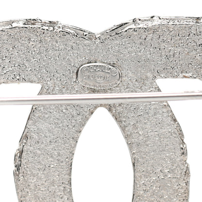Chanel Crystal CC Brooch Silver 4 of 5