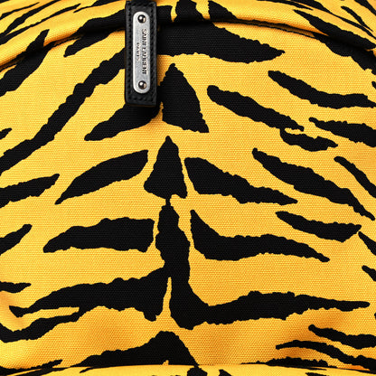 Saint Laurent Canvas Zebra Print City Backpack Yellow Black 7 of 13