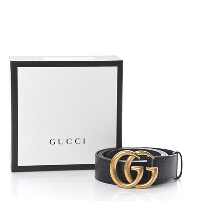 Gucci Textured Calfskin Double G 40mm Belt 115 46 Black 7 of 7