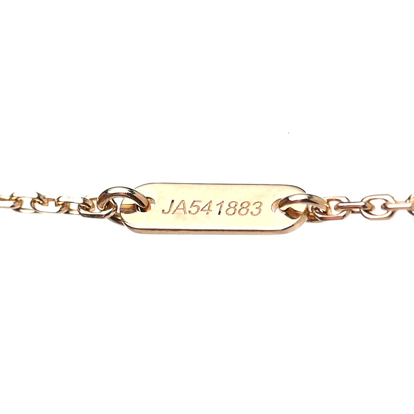 18K Yellow Gold Mother of Pearl Sweet Alhambra Pendant Necklace