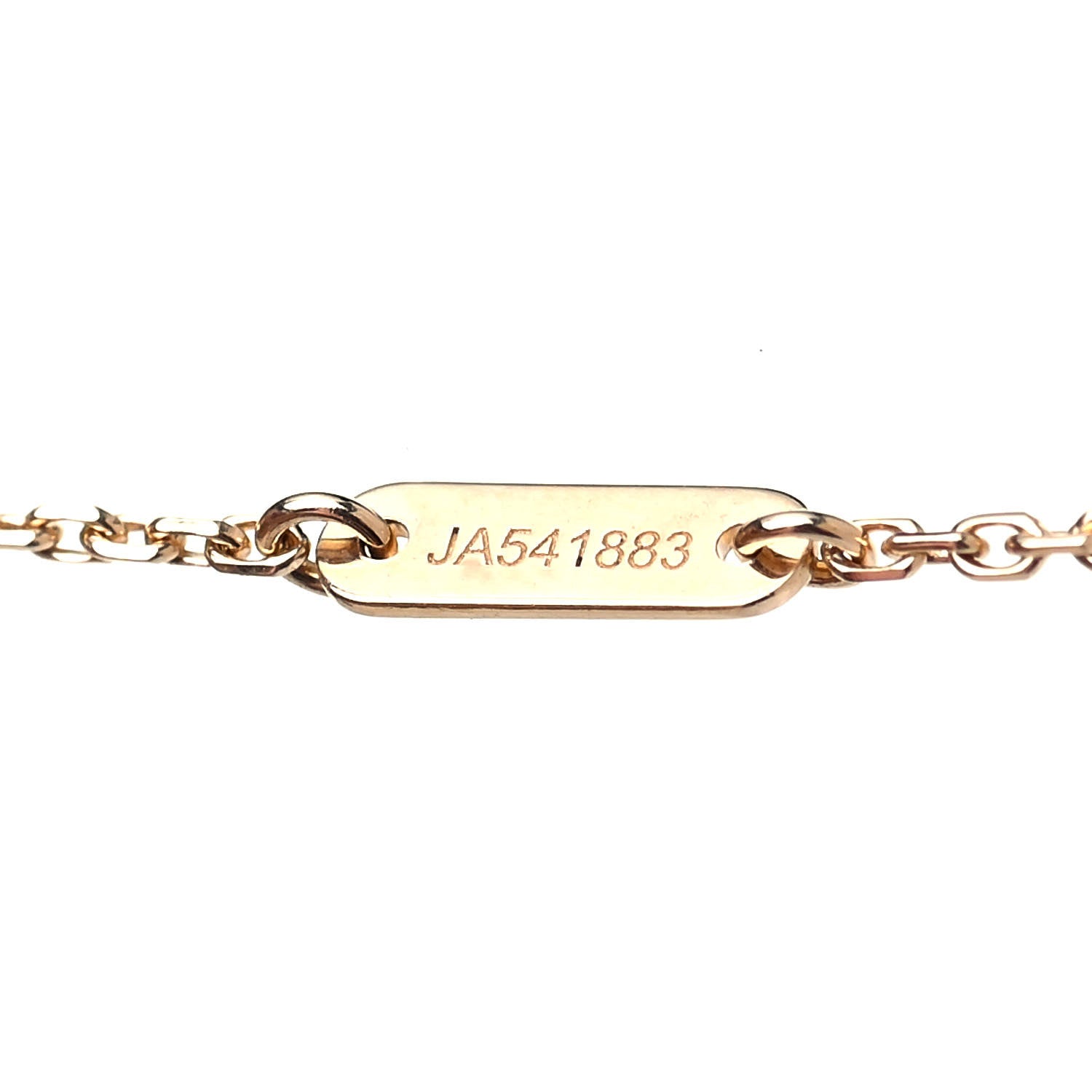 Van Cleef & Arpels 18K Yellow Gold Mother of Pearl Sweet Alhambra Pendant Necklace 5 of 6