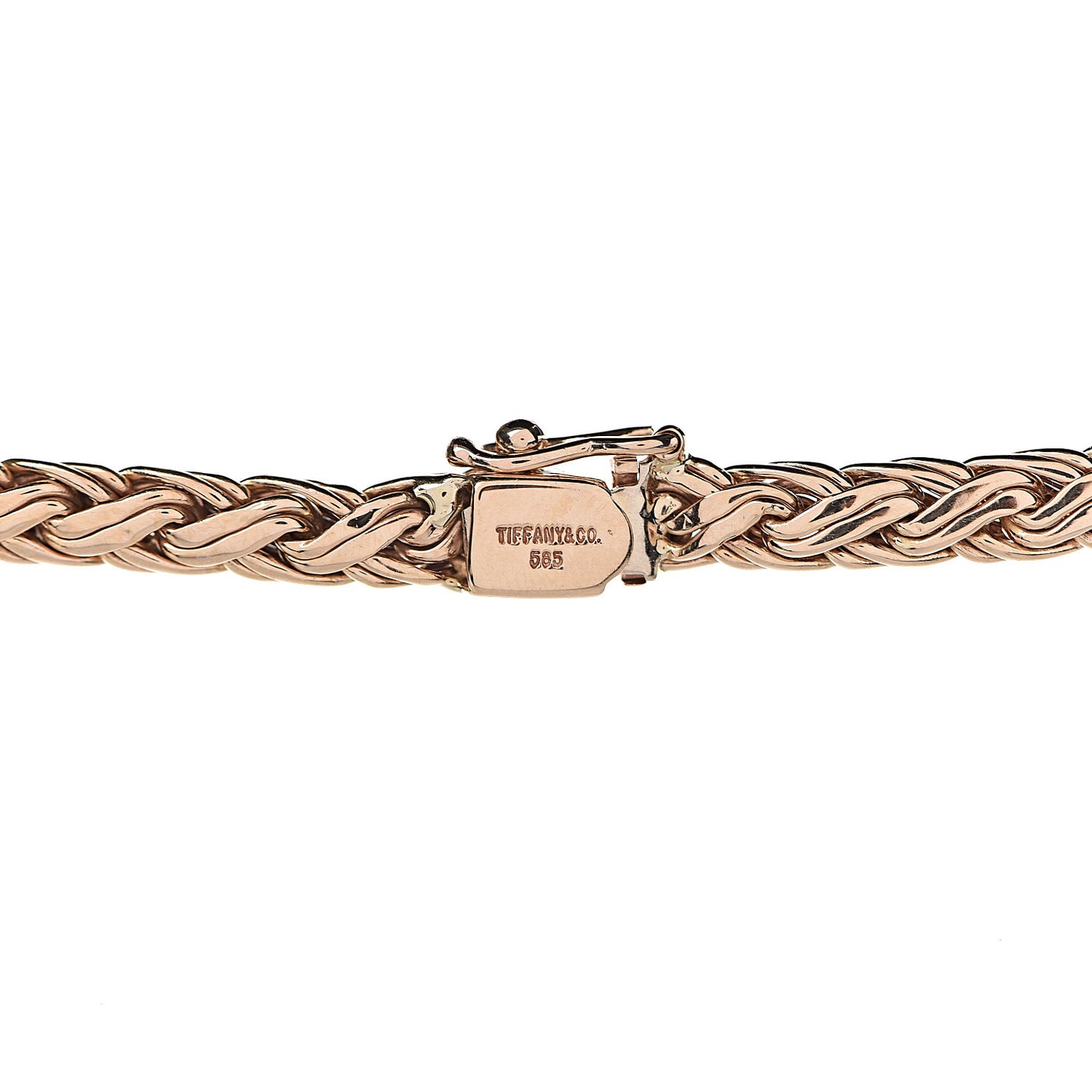 14K Yellow Gold Russian Braided Chain Necklace