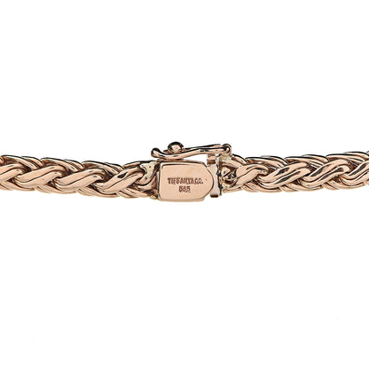 Tiffany 14K Yellow Gold Russian Braided Chain Necklace 4 of 5