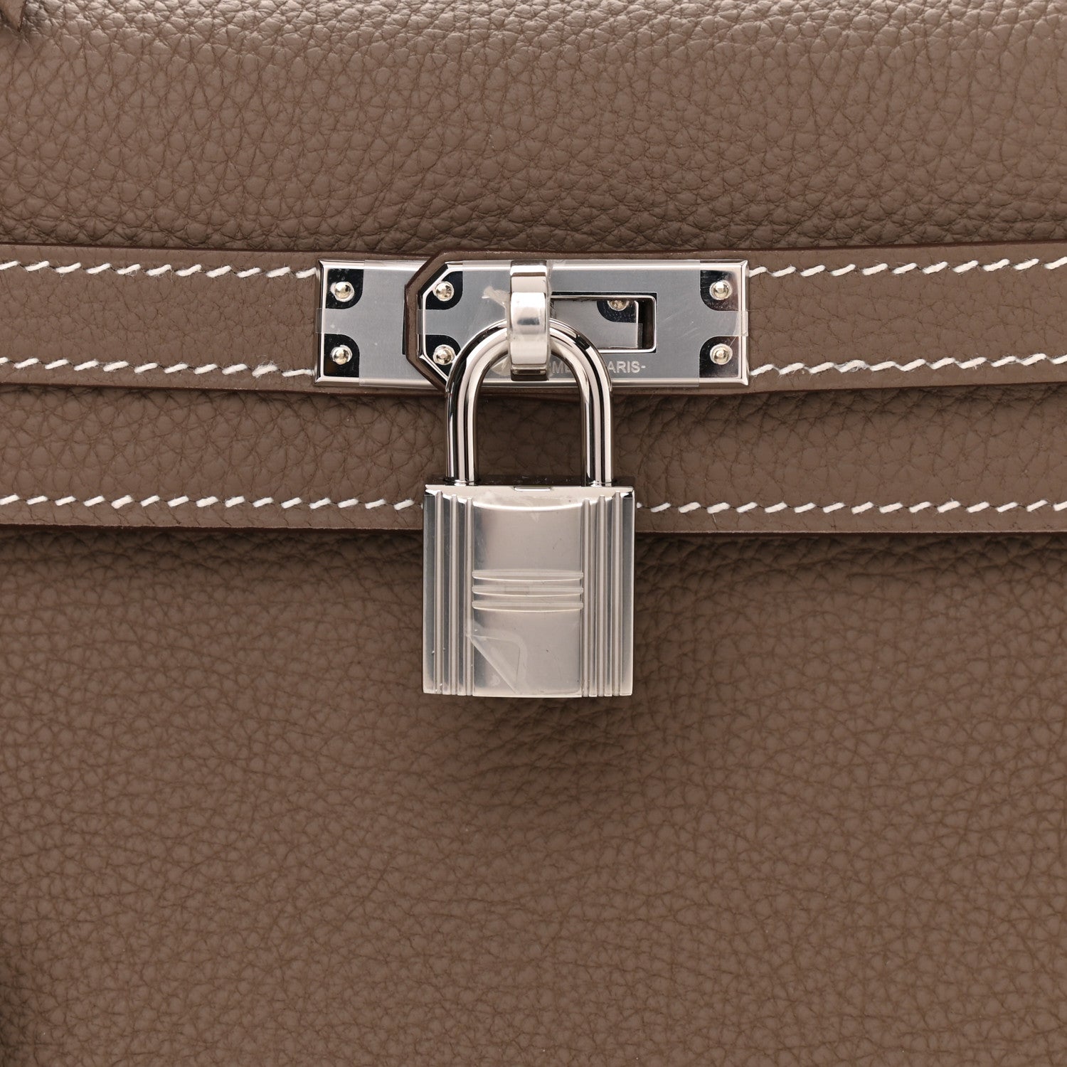 Hermes Togo Kelly Retourne 25 Etoupe 7 of 10