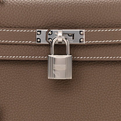 Hermes Togo Kelly Retourne 25 Etoupe 7 of 10