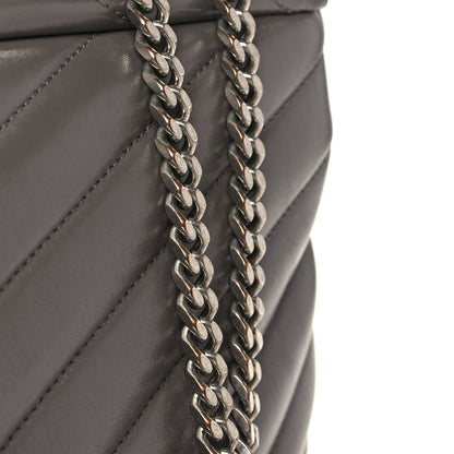 Saint Laurent Calfskin Y Quilted Monogram Medium Loulou Chain Satchel Fog 11 of 11