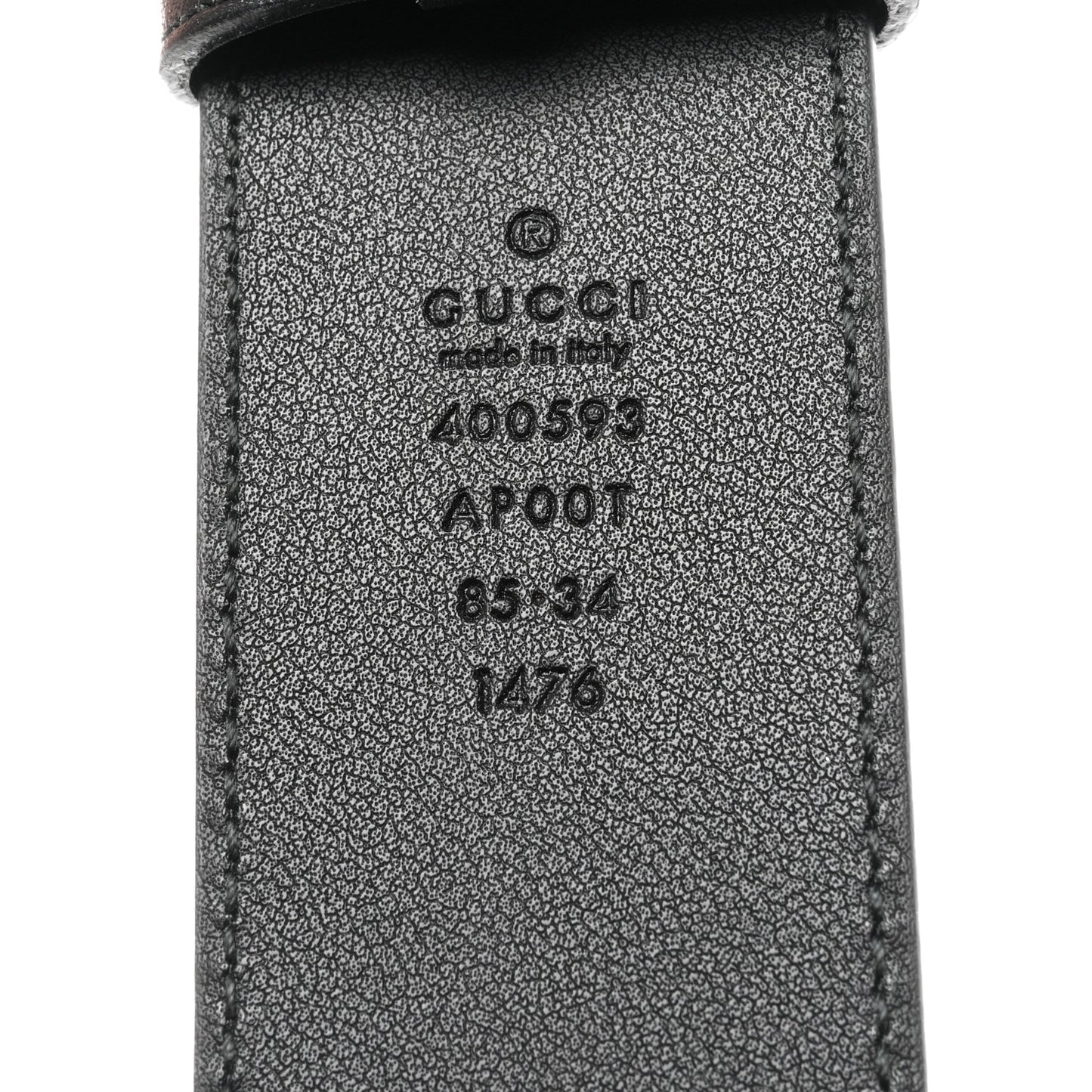 Calfskin Double G 40mm Belt 85 34 Black