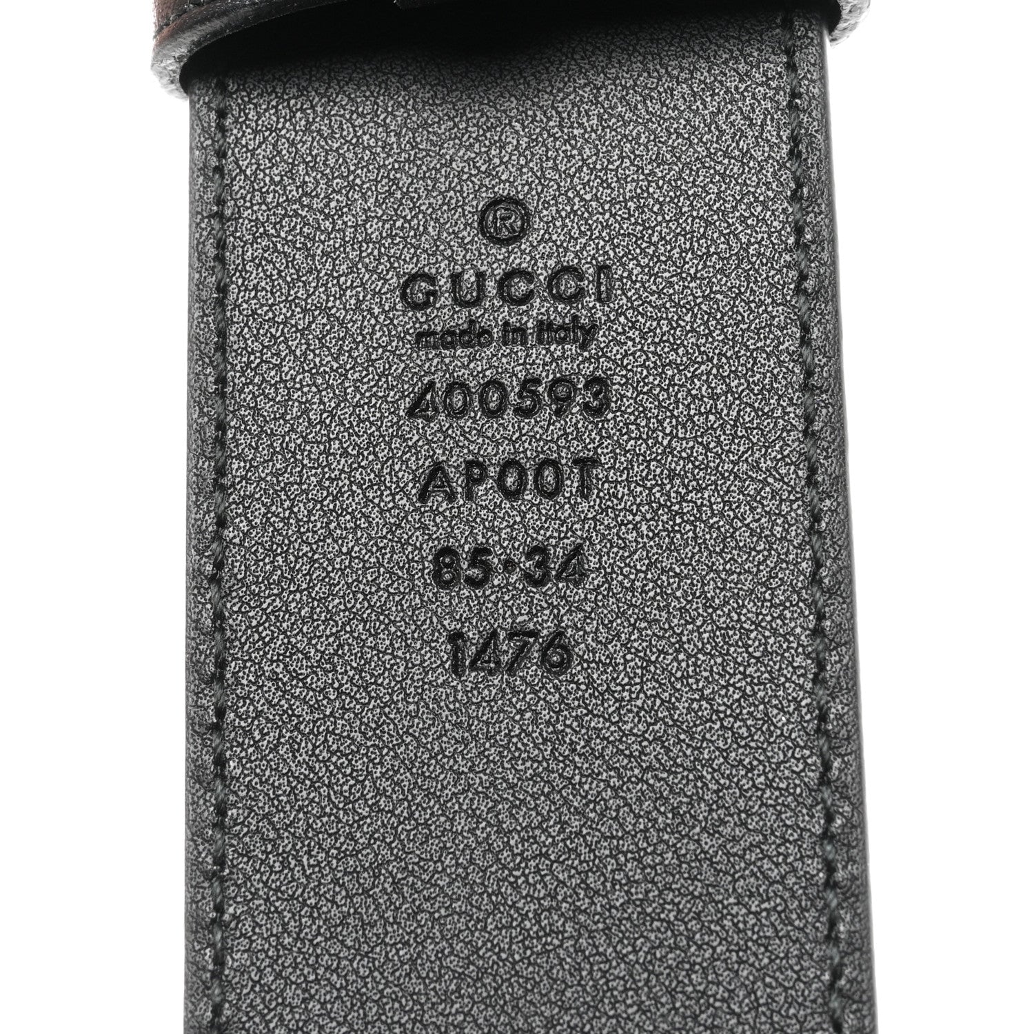 Gucci Calfskin Double G 40mm Belt 85 34 Black 3 of 8
