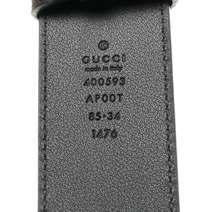 Gucci Calfskin Double G 40mm Belt 85 34 Black 3 of 8