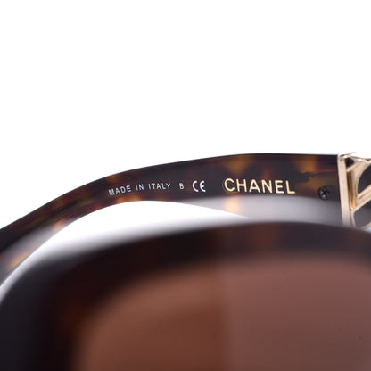 Chanel Acetate Metal Chain Square Sunglasses 5305 Brown 5 of 8