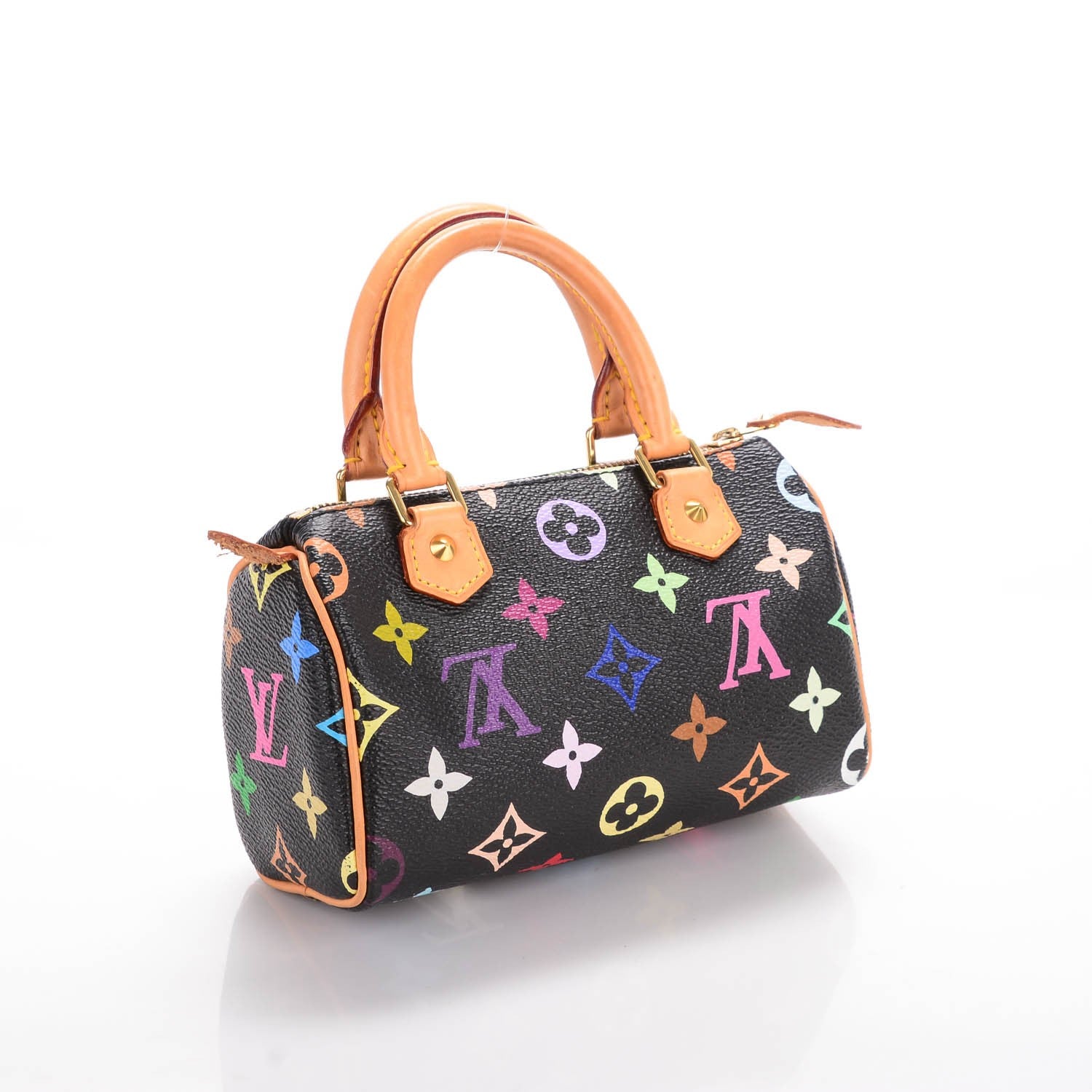 Louis Vuitton Monogram Multicolor Mini Sac HL Speedy Black 3 of 6