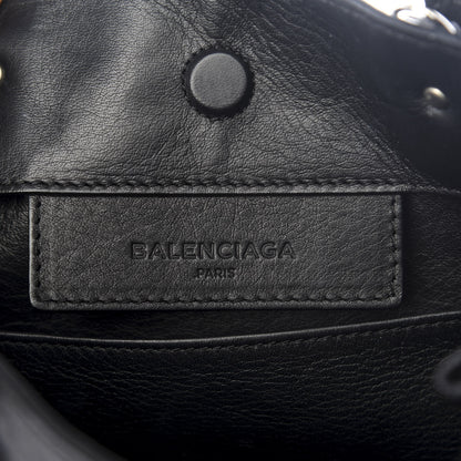 Balenciaga Calfskin Papier Mini A4 Tote Black 7 of 8