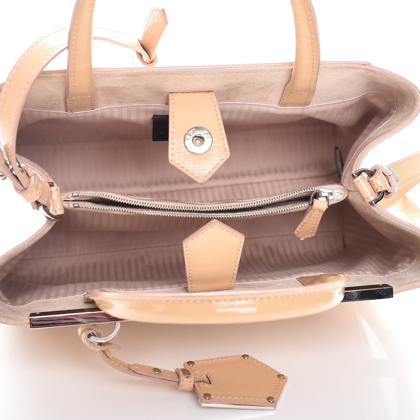 Vitello Vernice Camoscio Petite 2Jours Tote Make Up