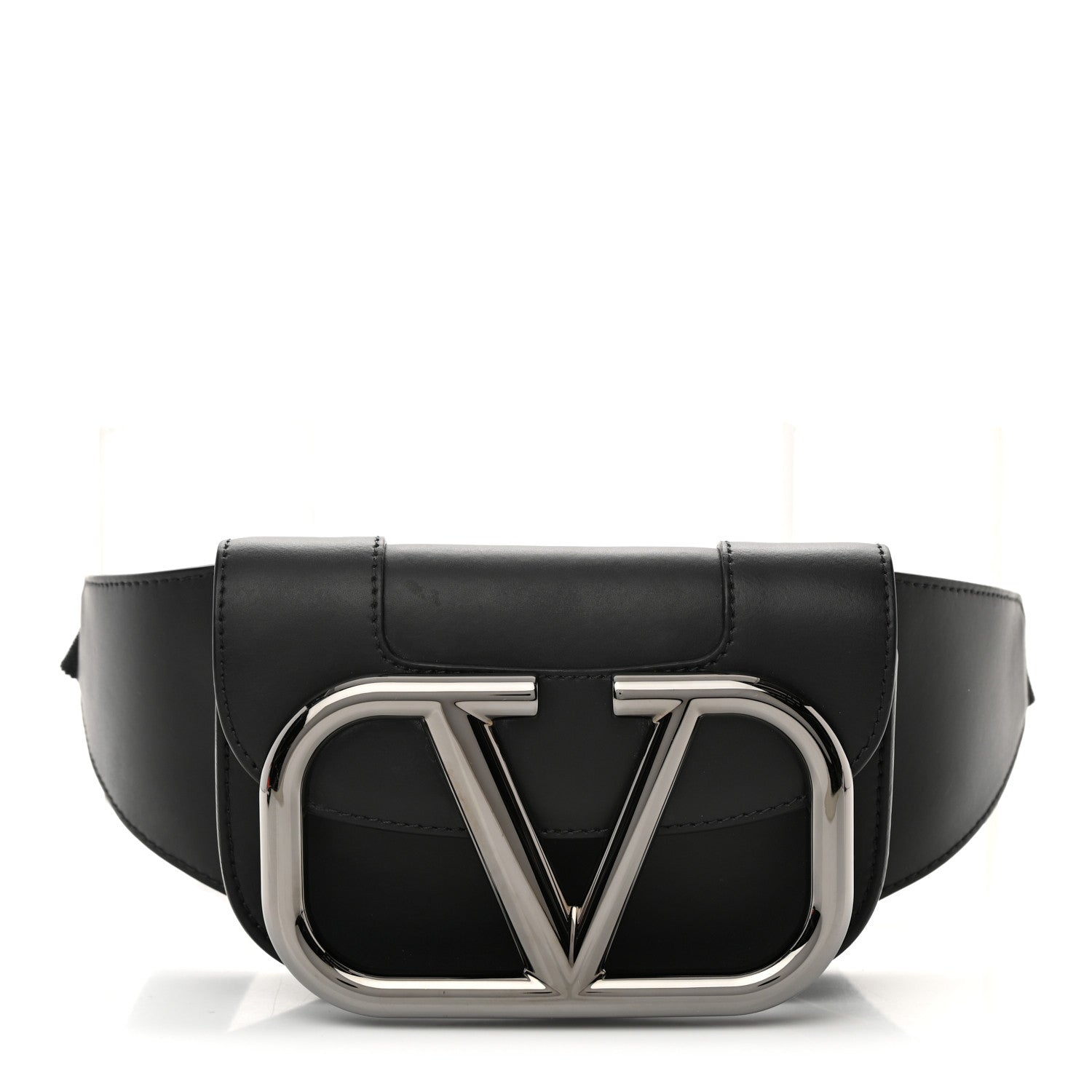 Valentino Garavani Calfskin Supervee Belt Bag Black 1 of 13