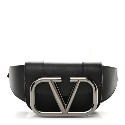 Valentino Garavani Calfskin Supervee Belt Bag Black 1 of 13