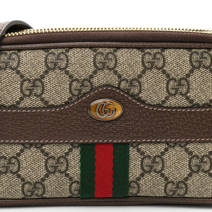 Gucci GG Supreme Monogram Web Mini Ophidia GG Bag Brown 10 of 11