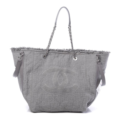 Chanel Canvas Small Double Face Tote Gray 1 of 10