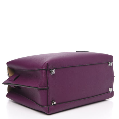 MCM Grained Calfskin Medium Milla Tote Mystic Purple 4 of 9