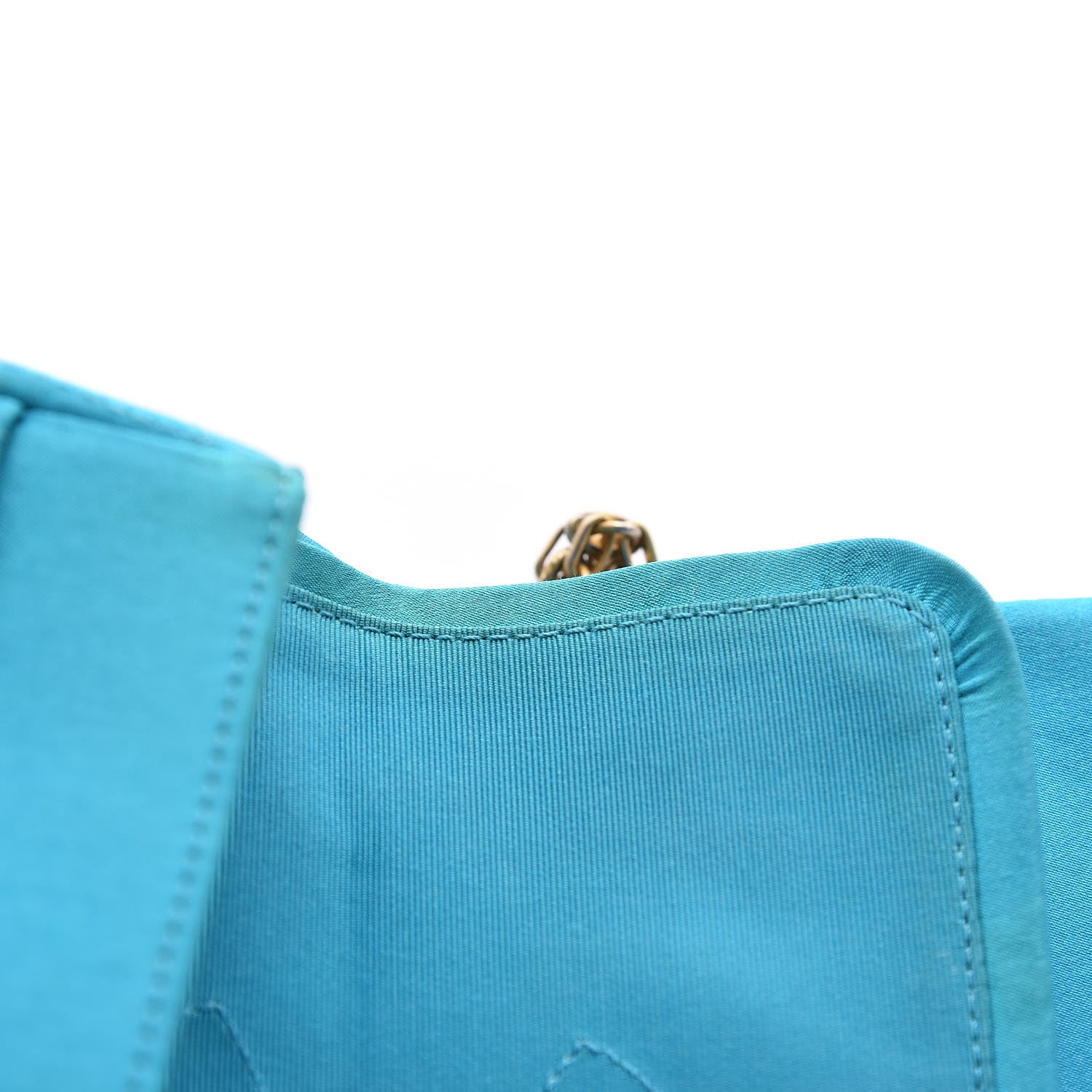 Chanel Satin Coco's Croc 2.55 Reissue 225 Flap Turquoise 8 of 12