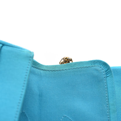 Chanel Satin Coco's Croc 2.55 Reissue 225 Flap Turquoise 8 of 12