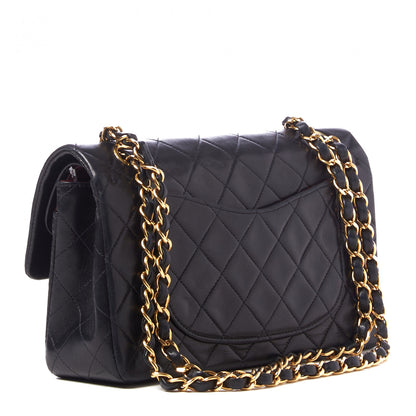 Chanel Lambskin Quilted Small Double Flap Black 2 of 9