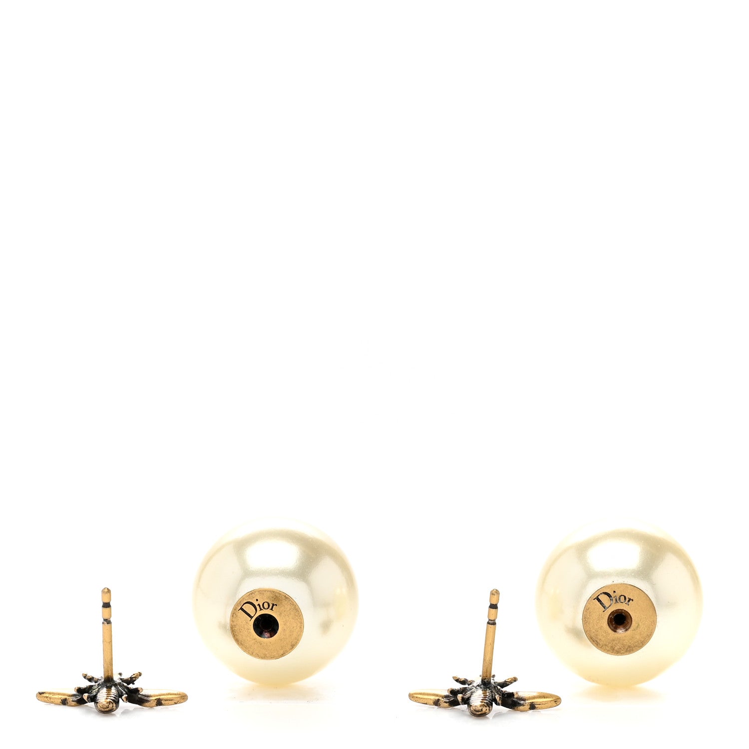 Christian Dior Pearl Bee Star Mise En Dior Tribal Earrings 3 of 4