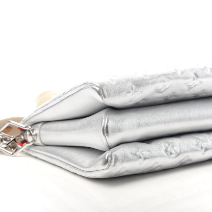 Louis Vuitton Metallic Lambskin Embossed Monogram Coussin PM Silver 8 of 9