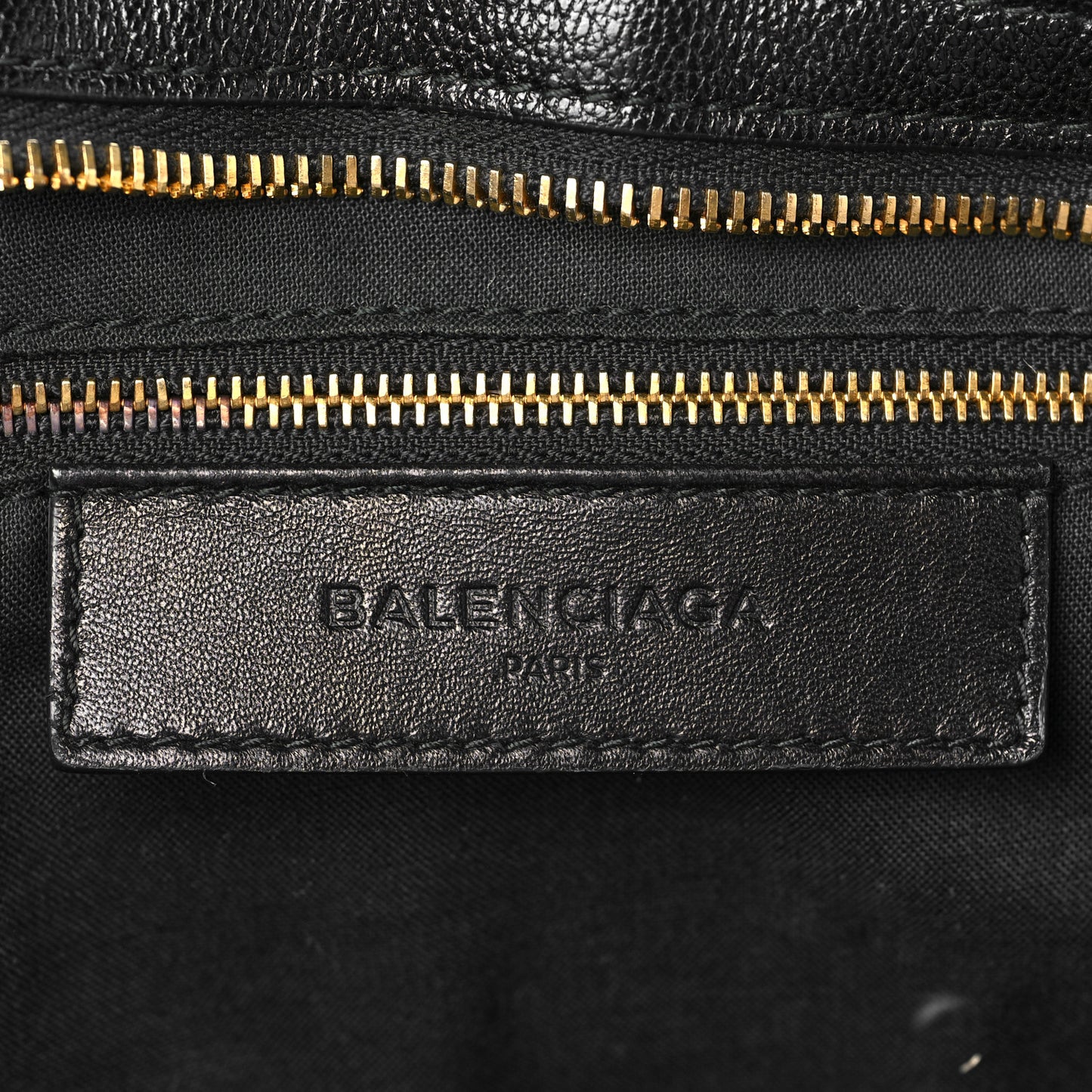 Chevre Gold Metallic Edge Hardware City Black