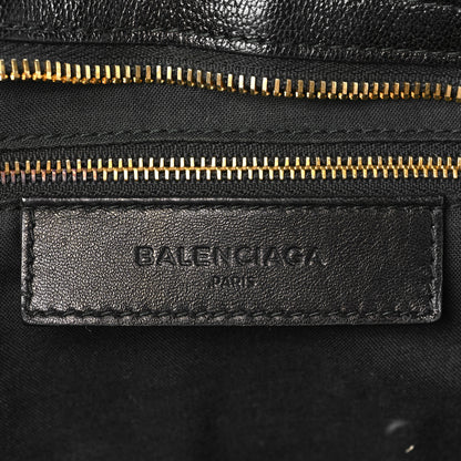 Balenciaga Chevre Gold Metallic Edge Hardware City Black 6 of 9