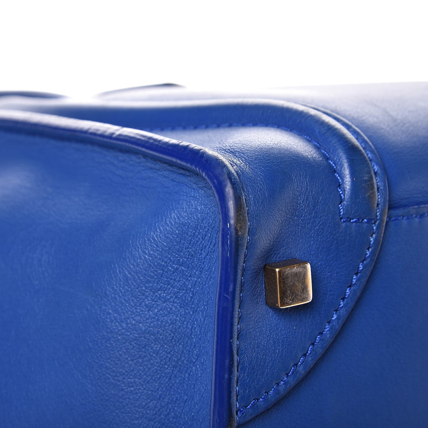Smooth Calfskin Mini Luggage Royal Blue