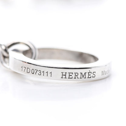 Hermes Sterling Silver Chain Toggle Necklace 4 of 6