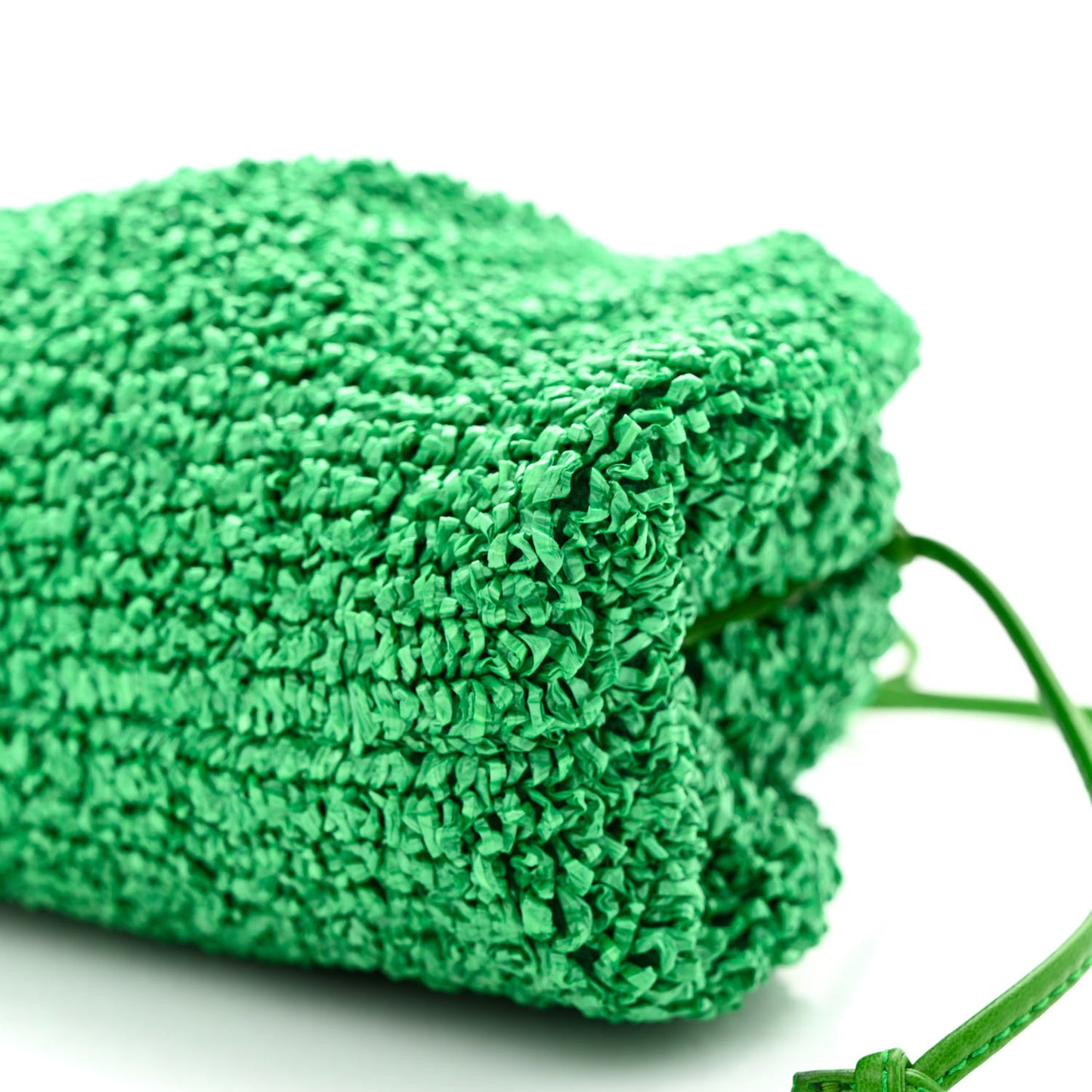 Bouclé Curly Raffia The Mini Pouch Parakeet