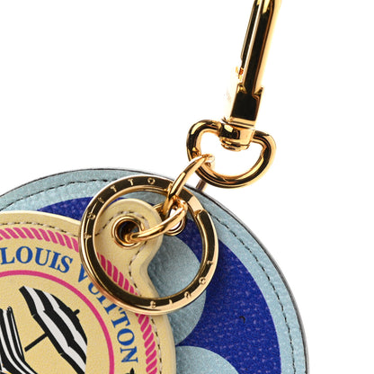 Louis Vuitton Monogram Giant Knokke Bag Charm Key Holder Blue 4 of 4