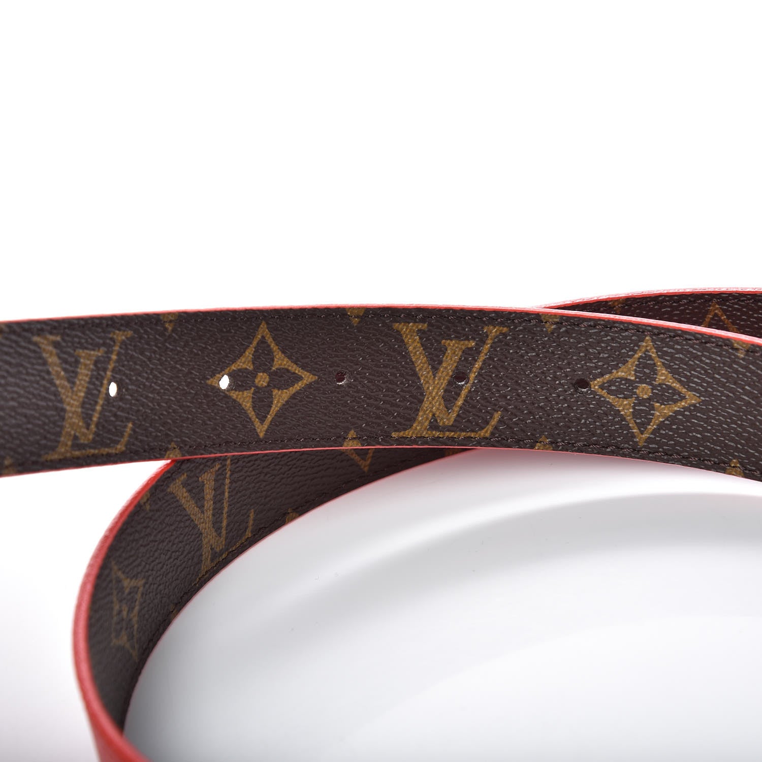 Louis Vuitton Monogram 30mm LV Initiales Reversible Belt 75 30 Coquelicot 7 of 7