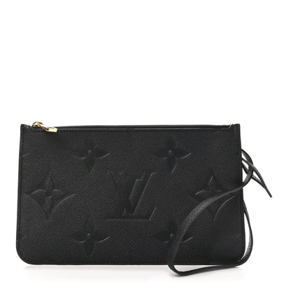 Louis Vuitton Empreinte Monogram Giant Neverfull MM Pochette Black 1 of 6