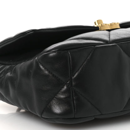 Chanel Lambskin Quilted Medium Chanel 19 Flap Black 9 of 12