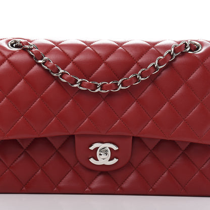 Chanel Lambskin Quilted Medium Double Flap Red 12 of 12